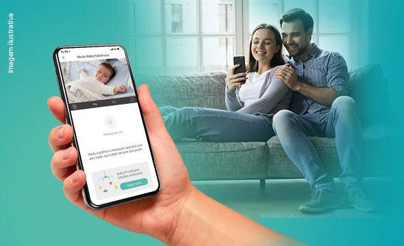Câmera interna inteligente Wi-Fi Full HD 360°